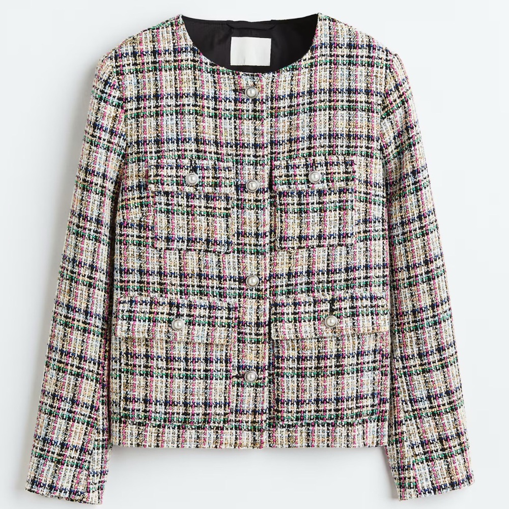 H&M Colorful Boucle Jacket